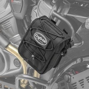 ,Crash bar bag Craftride Dark Gear for motorbike protection bar 3,,5L black,
