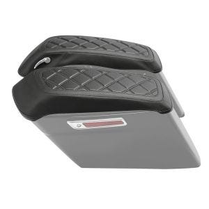Cover fits for side case lid fits for Harley Davidson Touring Models 14-24 Lid Cover Craftride black