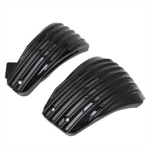 Motorcycle battery cover set left/right compatible with Harley Davidson Softail 18-24 Craftride side cover black CLB