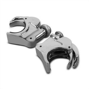 Windschild Klammern 49mm für Harley-Davidson 05-20 Windschutzscheiben chrom Craftride_1