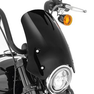 Windschild für Chopper und Cruiser Universal Craftride FB2 Windschutzscheibe schwarz_1