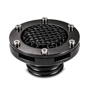 Motorcycle CNC  Fuel Gas Cap compatible with Triumph Bonneville Bobber / Black tank cap Craftride TD6 black