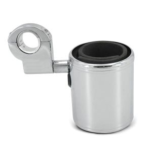 Costum cup holder compatible with Yamaha XVS 1300 A Midnight Star bottle holder Craftride chrome