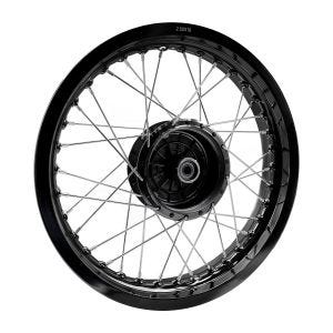 ,Spoke wheel rim aluminum 2,,5x16 for Simson S51 S50 S70 Schwalbe KR51 alloy Craftride AF23 black,