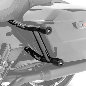Seitenkoffer Sturzbügel passend für Harley Davidson Touring 14-25 Satteltaschen Schutzbügel Craftride SR13