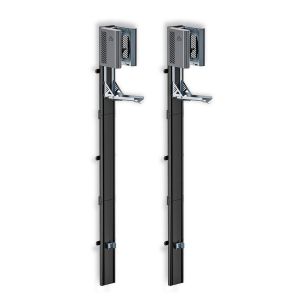 2x Fahrrad Wandständer vertikal Lift Cranit WS5 Fahrradständer mechanischer Wandlift schwarz silber