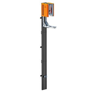 Fahrradwandhalterung vertikal Lift Cranit WS5 Fahrradständer mechanischer Wandlift schwarz orange