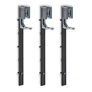 3x Fahrrad Wandständer vertikal Lift Cranit WS5 Fahrradständer mechanischer Wandlift schwarz silber