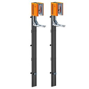 2x Fahrradwandhalterung vertikal Lift Cranit WS5 Fahrradständer mechanischer Wandlift schwarz orange