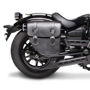 Sadllebag compatible with Indian Scout / Bobber / Sixty Texas Craftride 10Ltr right in black
