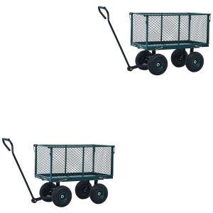 Set 2x Garden trolley equipment trolley Divit GW2 transport trolley garden trolley 770 lbs