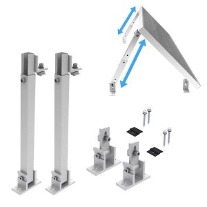 Solar module holder adjustable up to 60 degrees Divit SH1 wall flat roof solar panel holder DPLI1