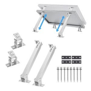 Solar module holder adjustable up to 60 degrees Divit SH1 wall flat roof solar panel holder DPLI3