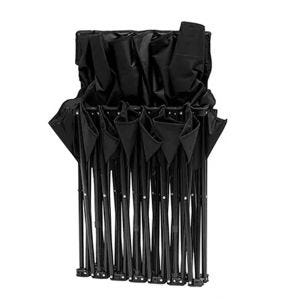 Folding garden bench Divit SR10 garden chair for 6 people black DPL1