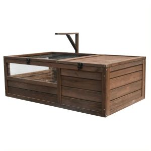 Turtle house enclosure weatherproof 97 x 57 x 20.08 inch wood BF31