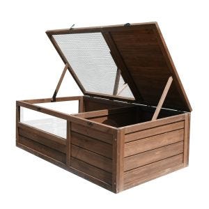 Turtle house enclosure weatherproof 97 x 57 x 20.08 inch wood BF31 DPL1