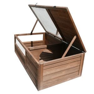 Turtle house enclosure weatherproof 97 x 57 x 20.08 inch wood BF31 DPL2