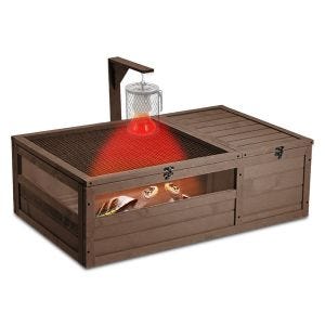 Turtle house enclosure weatherproof 97 x 57 x 20.08 inch wood BF31 DPLI1