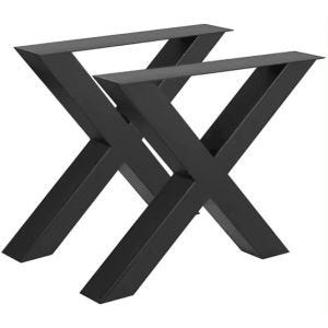 Table legs metal Divit XU27 table runners table frame X-shaped 40 x 15.55 inch black