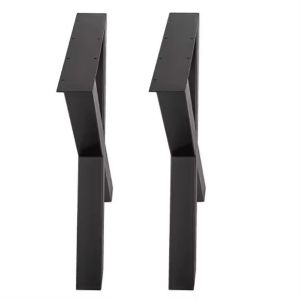 Table legs metal Divit XU27 table runners table frame X-shaped 40 x 15.55 inch black DPL1