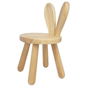 Children's chair wood Divit KS1 solid wood stool rabbit ears DPL1