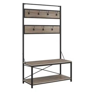 Garderobe GB10 Standgarderobe Holz metall