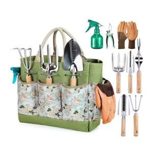 Gartenwerkzeug 8-teilig GW20 Gartenpflegeset Gartenhilfsmittel mit Tasche