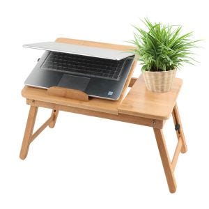 Laptoptisch LT28 Laptoperhöhung Tisch für mobile Arbeit verstellbar holz