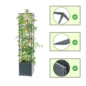 Pflanzsäule PS3 Pflanztopf für Kletterpflanzen Pflanzkäfig DPL1