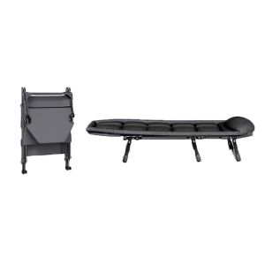 Folding deck chair Divit GI20 garden lounger sun lounger padded 200 x 64 x 11.81 inch black DPL1
