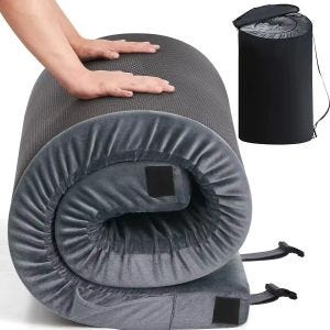 Rollable mattress 100 x 78.74 inch Divit RM22.97 ftemory foam mat with carrying bag waterproof grey