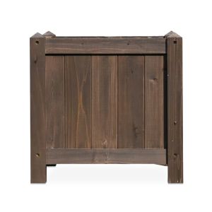Pflanzkübel Holz dunkel 40x40cm PK03 Blumenkübel Outdoor DPL1