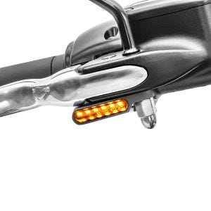 LED Lenkerblinker für Harley Davidson Softail Low Rider / S Lumitecs Blinker M2 getönt_1