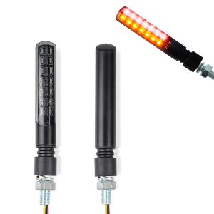 LED turn signal with rear and brake light compatible with Yamaha MT-125 / MT-10 / MT-03 Lumitecs KP40 tinted black