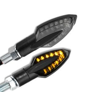 Indicators compatible with KTM 400 / 300 / 150 EXC LED Turn signals Lumitecs TX9 tinted black