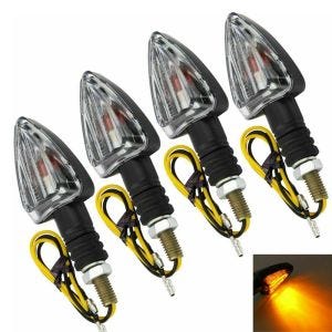 Turn signals set motorbike Lumitecs RP2 ECE 4 pieces clear bk
