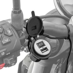12V USB socket compatible with Suzuki GSX-S 1000 / 950 / 750 / 125 Lumitecs US3