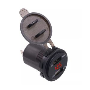 12V USB socket compatible with Honda Africa Twin 1100 / CRF 1000 L Lumitecs US11