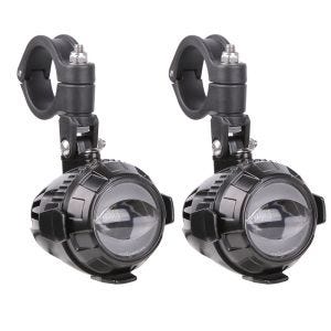 LED auxiliary headlight with crash bar brackets Lumitecs MS1 Front Fog light ECE 12V incl. connection cable