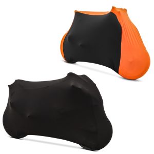 Set: tarpaulin cover Indoor M-L Stretch Garage in -orange + tarpaulin cover Indoor M-L Stretch Garage in 