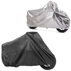 Set: Abdeckplane Aluminium XL Faltgarage + Abdeckplane XXL Faltgarage schwarz_1