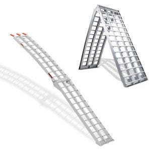 Set: Alu Auffahrrampe V, bis 680 kg, klappbar, für , Scooter, Quad, ATV + Auffahrrampe bis 340 kg Alu-II Rollschutz_1