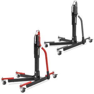 Set: Zentralständer ohne Adapterplatte rot heber Power-Evo + Zentralständer ohne Adapterplatte grau heber Power-Evo_1