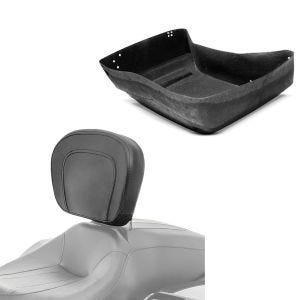 Set: Fahrer Rückenlehne für Harley Touring Modelle 1997-2021 + Innenverkleidung für Harley- Touring Topcase King Tour Pak 14-20_1