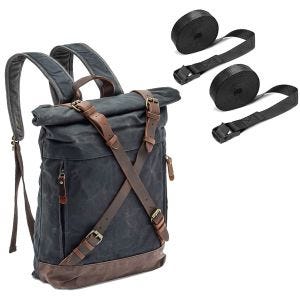 Motorcycle Tail bag Craftride CR3 Vintage incl. straps black