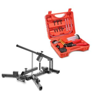 Tire changer + brake bleeder vacuum pump