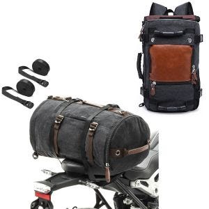 Canvas backpack VG6 Retro tote bag Vintage 28Ltr + backpack VG8 tail bag Vintage 35Ltr incl. straps