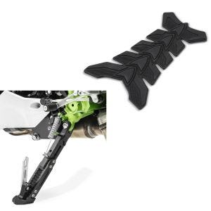 Side stand height adjustable aluminum + tank pad Fishbone TF1 tank protection sticker universal