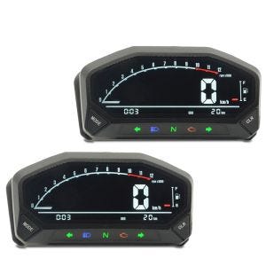 Set 2x Motorcycle speedometer digital / Tachometer LCD Zaddox SM24