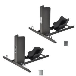 Set 2x Wheel Chock Transport Constands MW1 Stand Paddock 12-22" Inch universal black